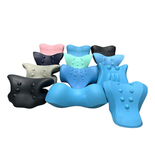 Neck and Shoulder Relaxer PU Traction Pillow Relief Neck Massage